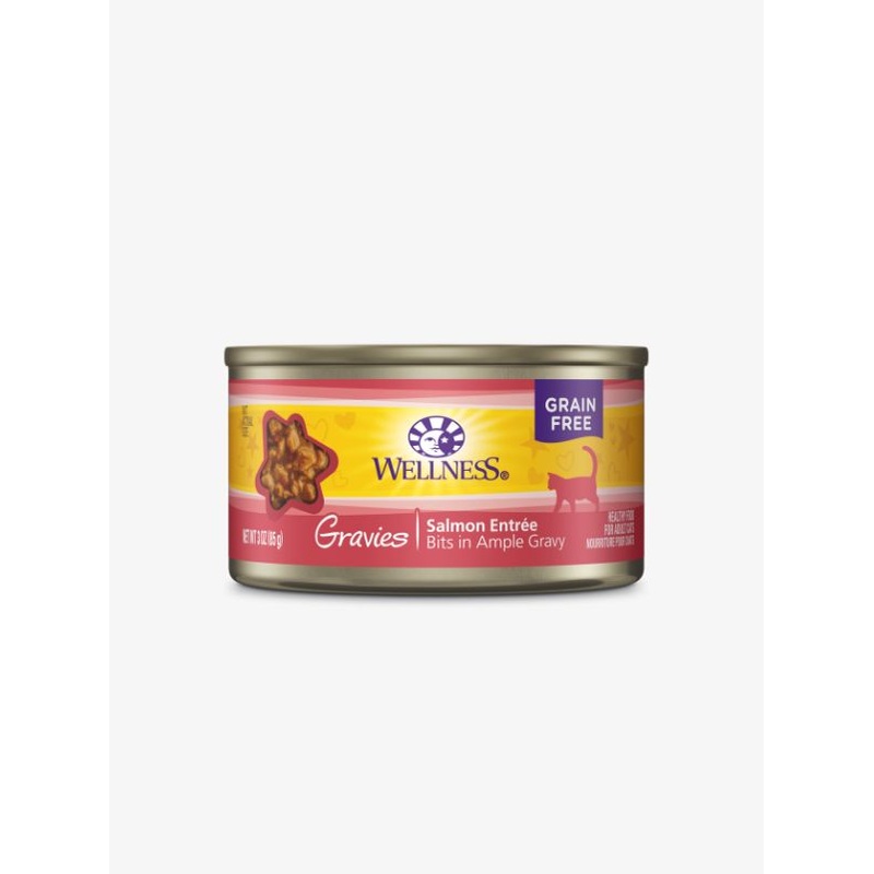 Wellness Complete Health Gravies Salmon Dinner Canned Cat Food [Weight : 3 oz]