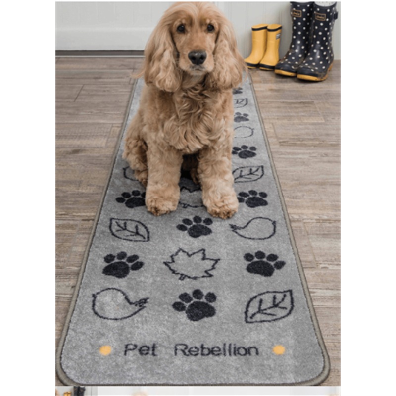 Dog Runner Country Walk Grey – Extra Long Barriers Size 45 x 150 cm