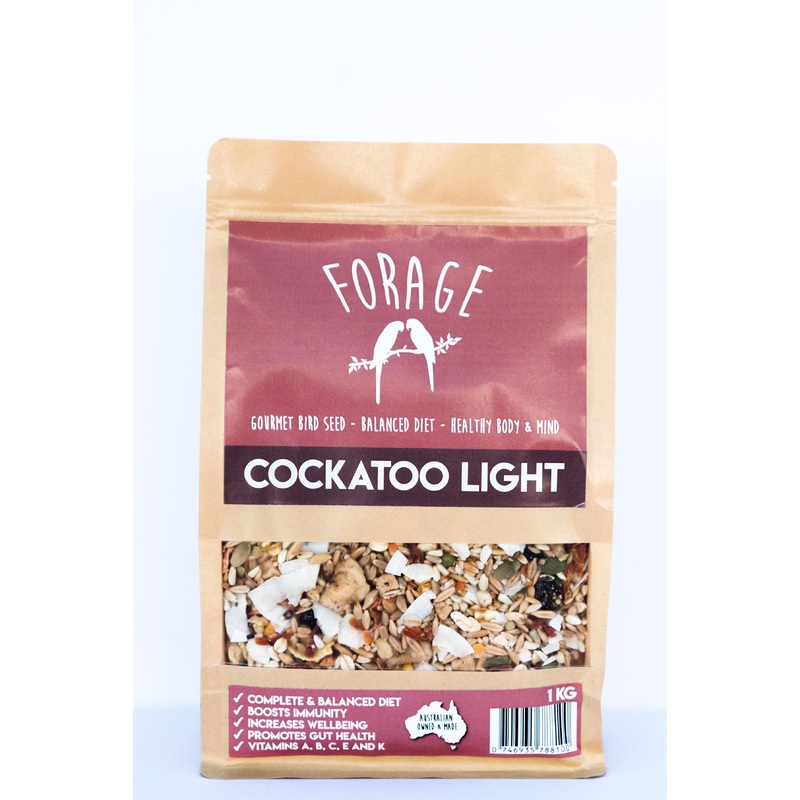 Forage Cockatoo Light Gourmet Bird Seed 1kg***