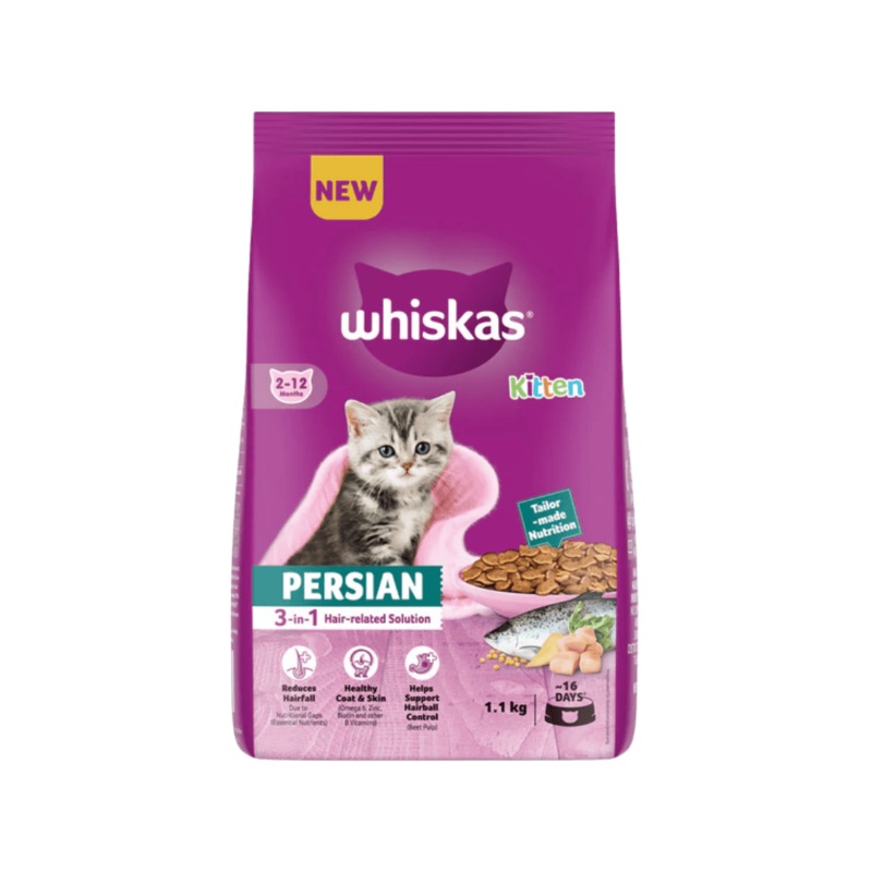 WHISKAS KITTEN PERSIAN DRY FOOD (S)
