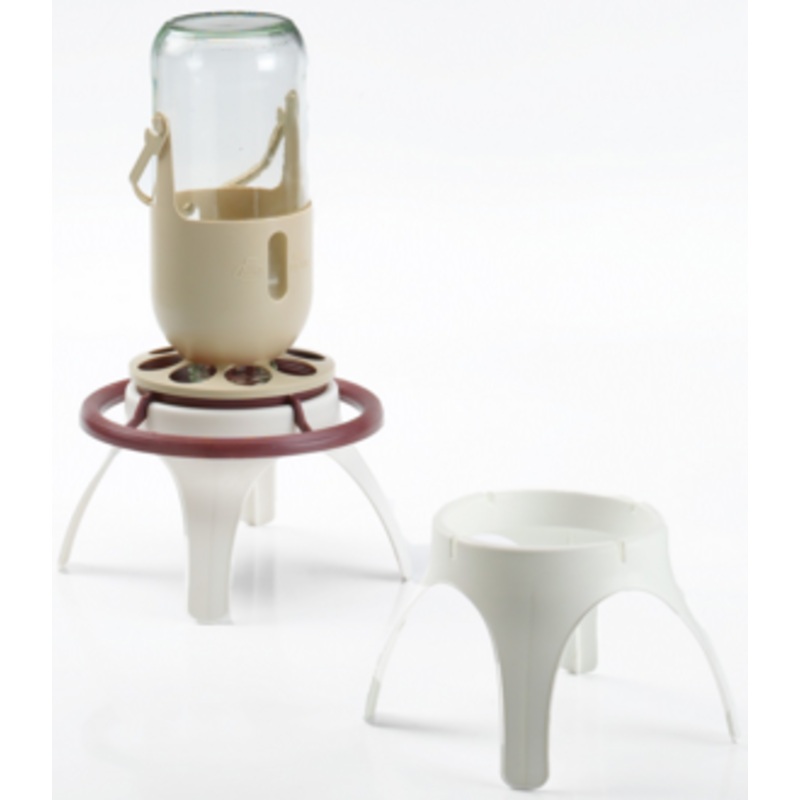 STAND FOR GLASS BOTTLE FEDDER /DRINKER