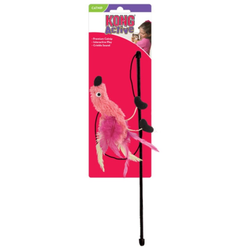 KONG TEASER FEATHER ASSORTED|: 47cm   : 60cm