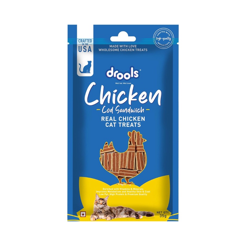 DROOLS CHICKEN COD SANDWICH CAT TREAT