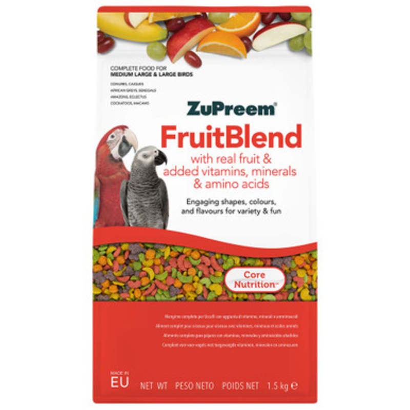 ZuPreem FruitBlend Complete Parrot Food 1.5kg