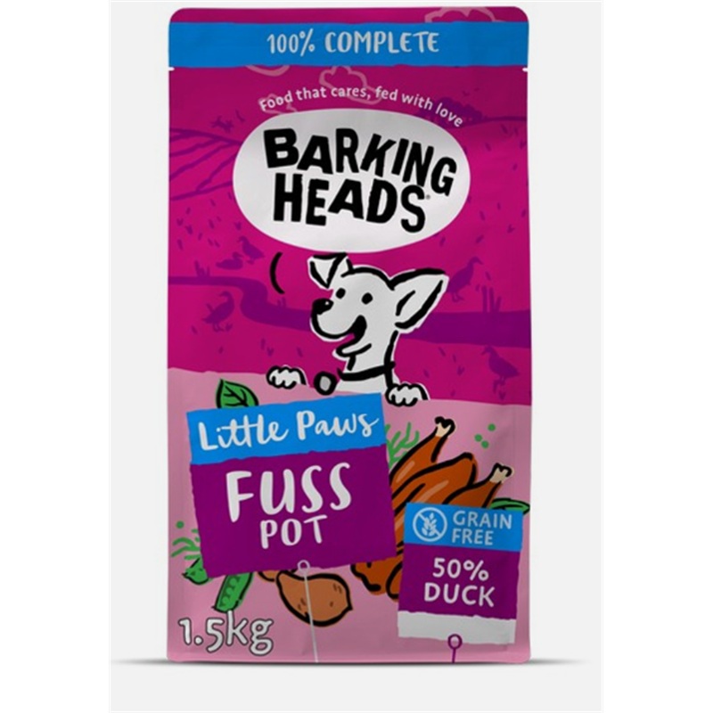 Barking Heads Small Breed Doggylicious Duck 1.5kg