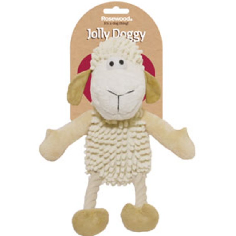 DOG TOY  FARMYARD SHEEP
