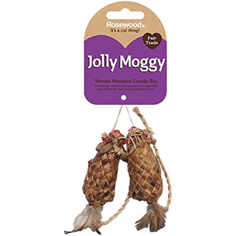 WOVEN WONDERS CATNIP FEATHER MICE
